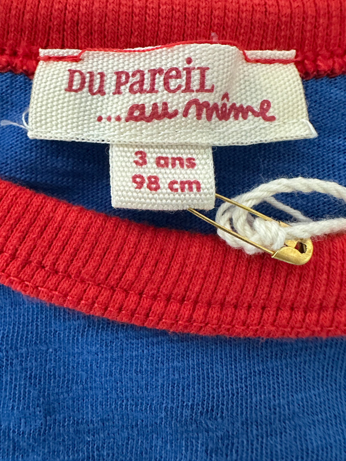 Du Pareil Au Meme Blue Summer Top - 36 months