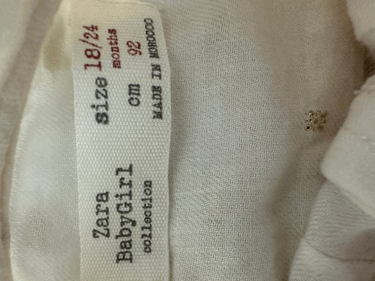 Zara Beige Summer Top - 18 months