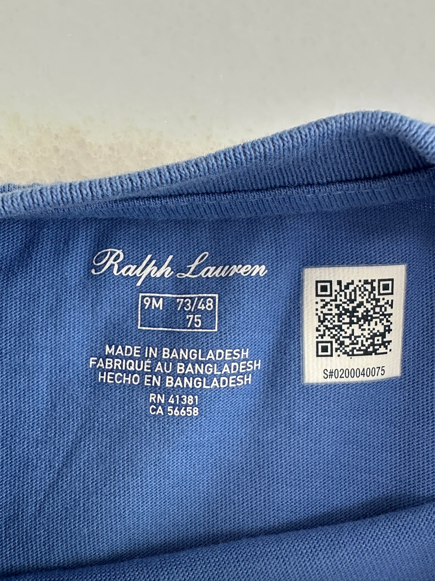 Top by Ralph Lauren - Size 9 months