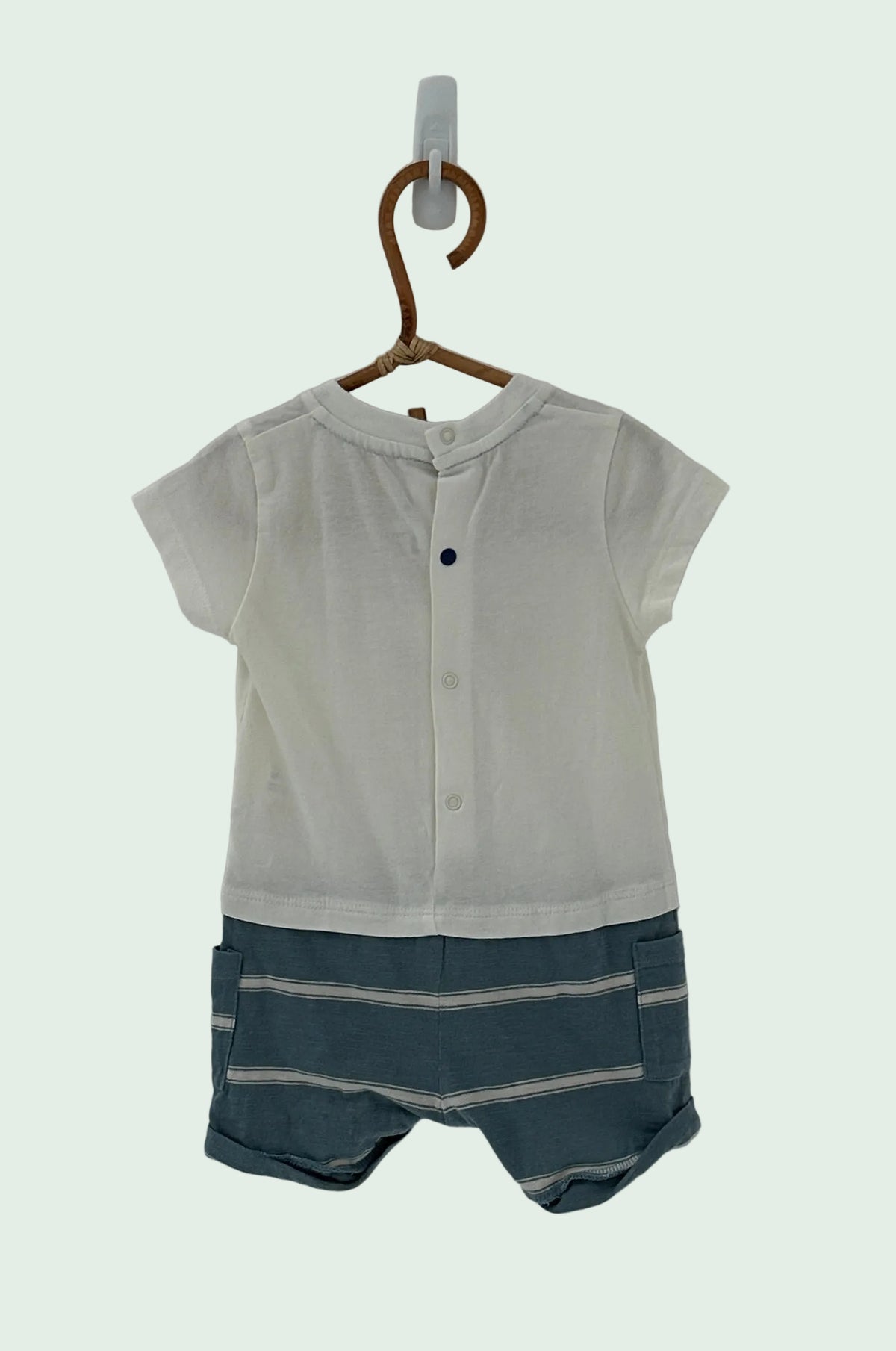 Absorba Blue Summer Romper - 9 months