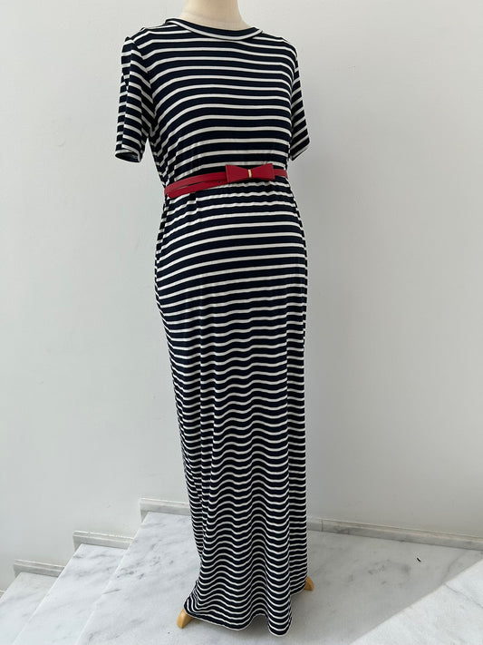 Blue Striped Dress by Dorothy Perkins Maternity - Size M