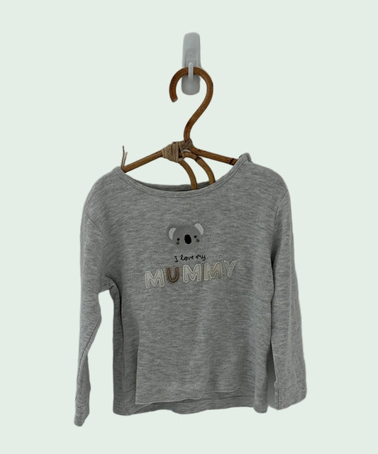 Juniors Grey Summer Top - 6 months
