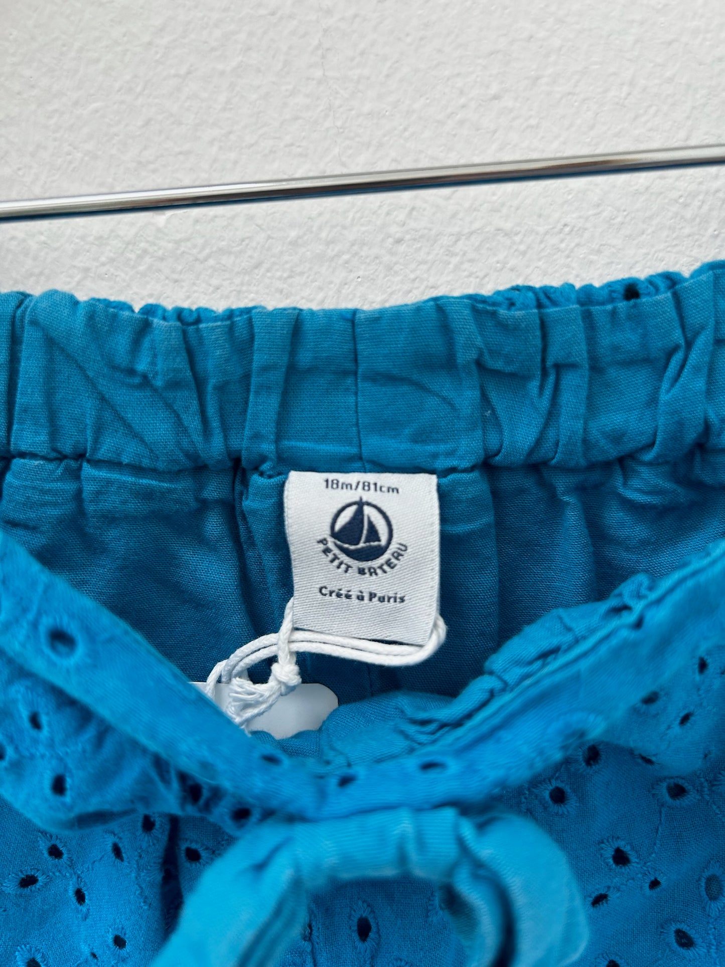 Short blue by Petit Bateau - Size 18 months
