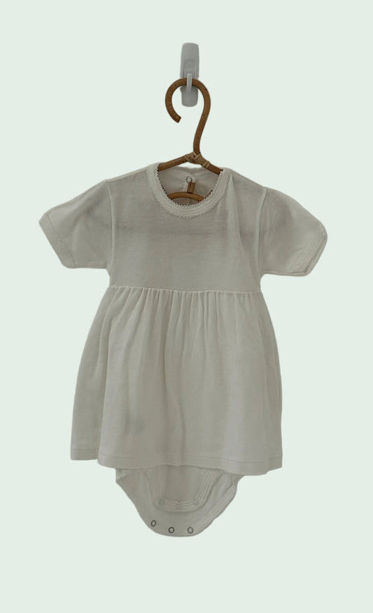 Petit Bateau White Summer Dress - 24 months