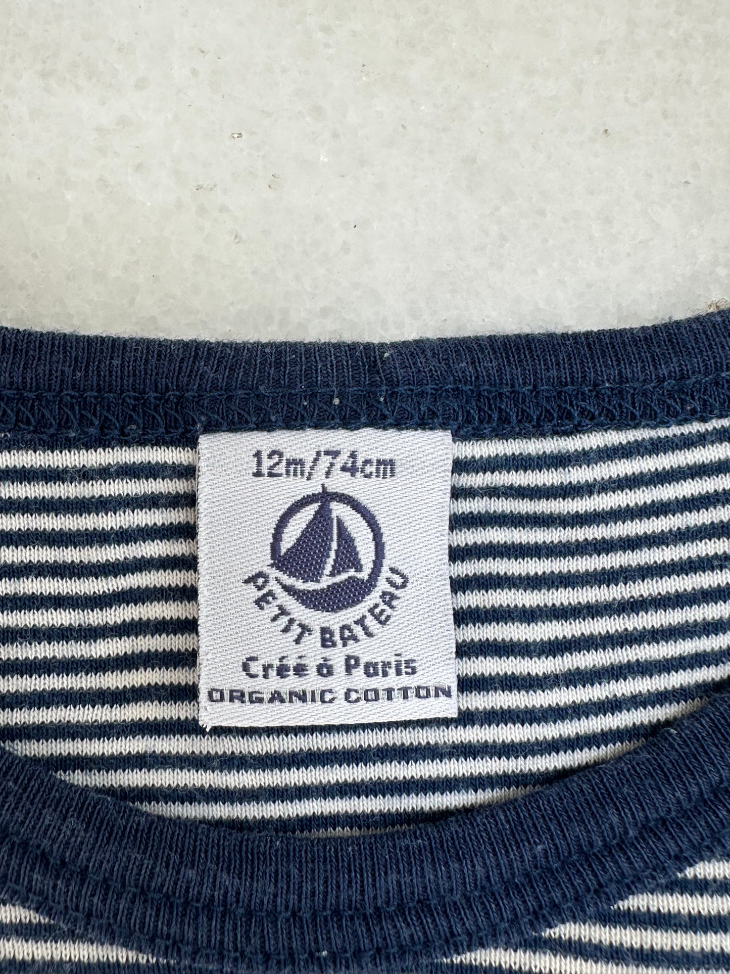 Dress navy by Petit Bateau - Size 12 months