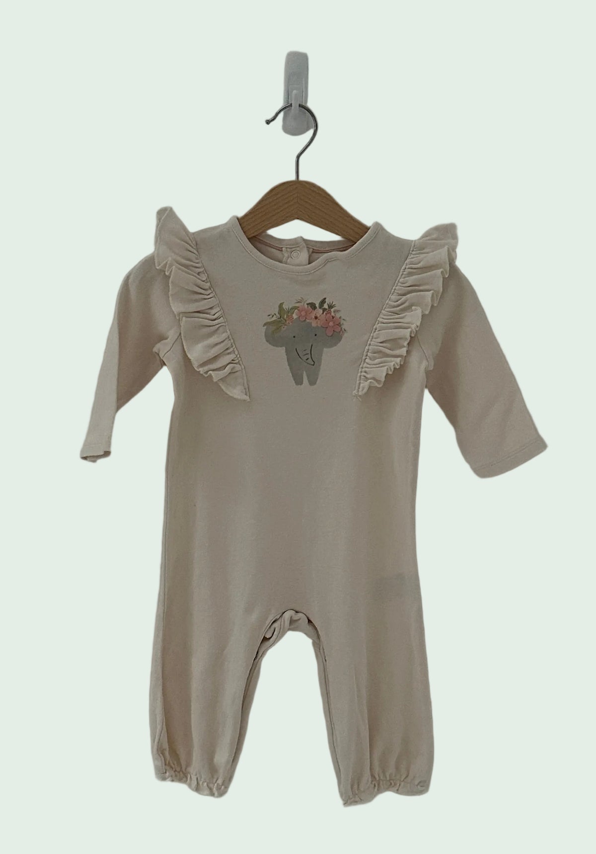 Mothercare White Summer Pyjama - 6 months