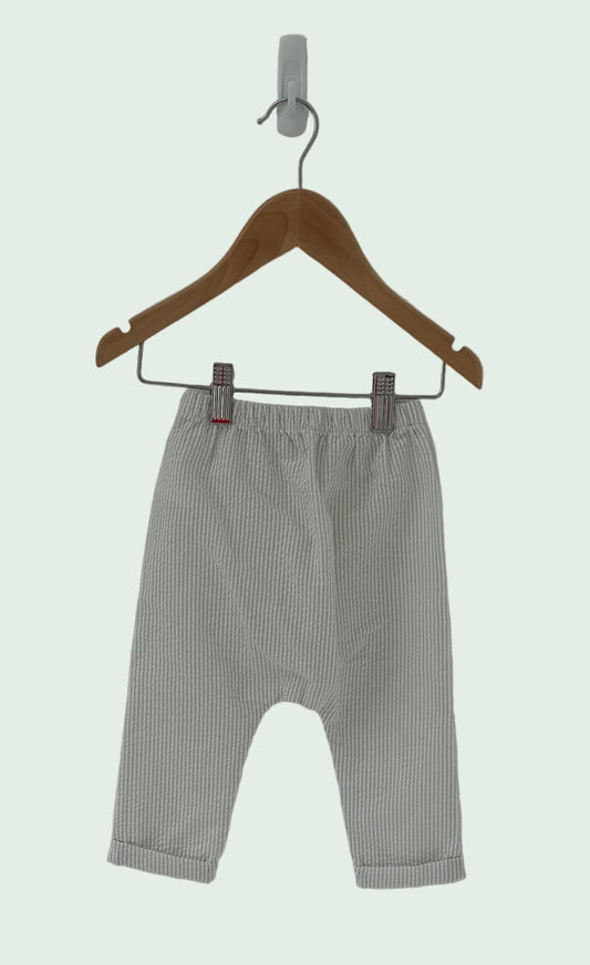 The little white company Grey Summer Trousers-Leggings - 9 months