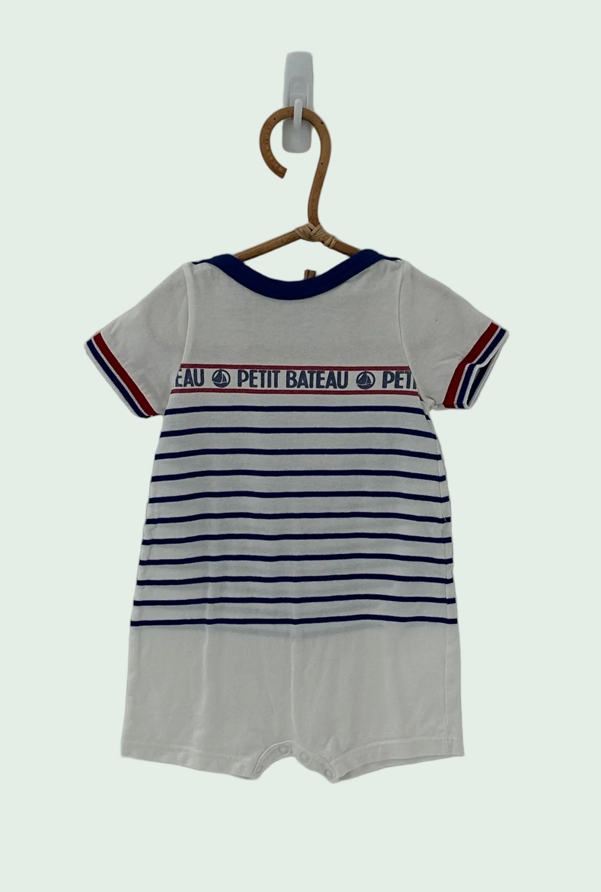 Petit Bateau Blue Summer Romper - 6 months