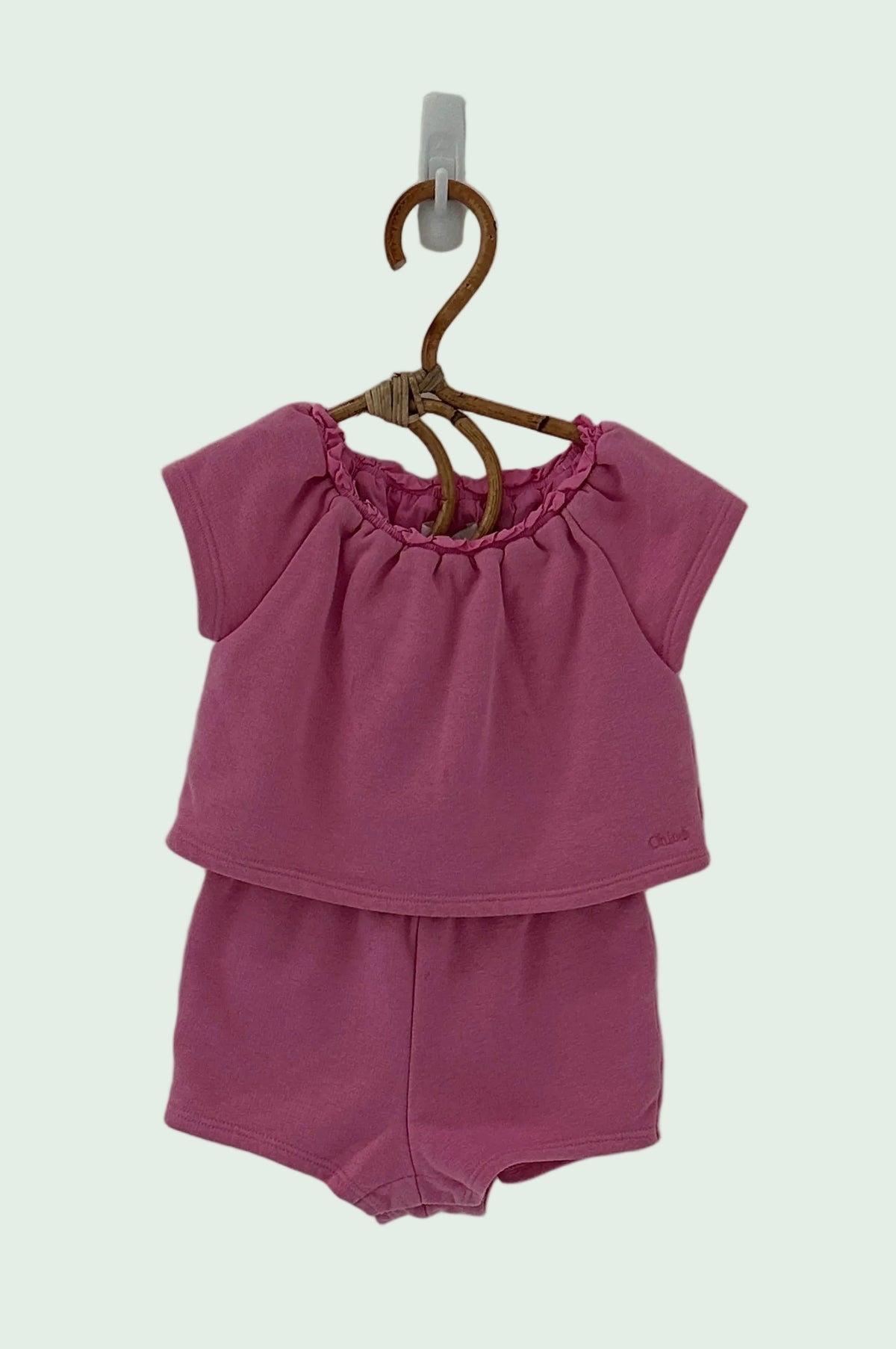 Chloe Pink Summer Romper - 9 months