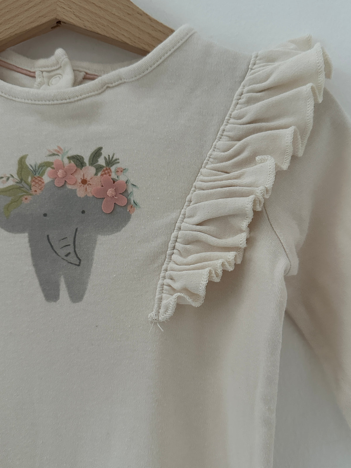 Mothercare White Summer Pyjama - 6 months
