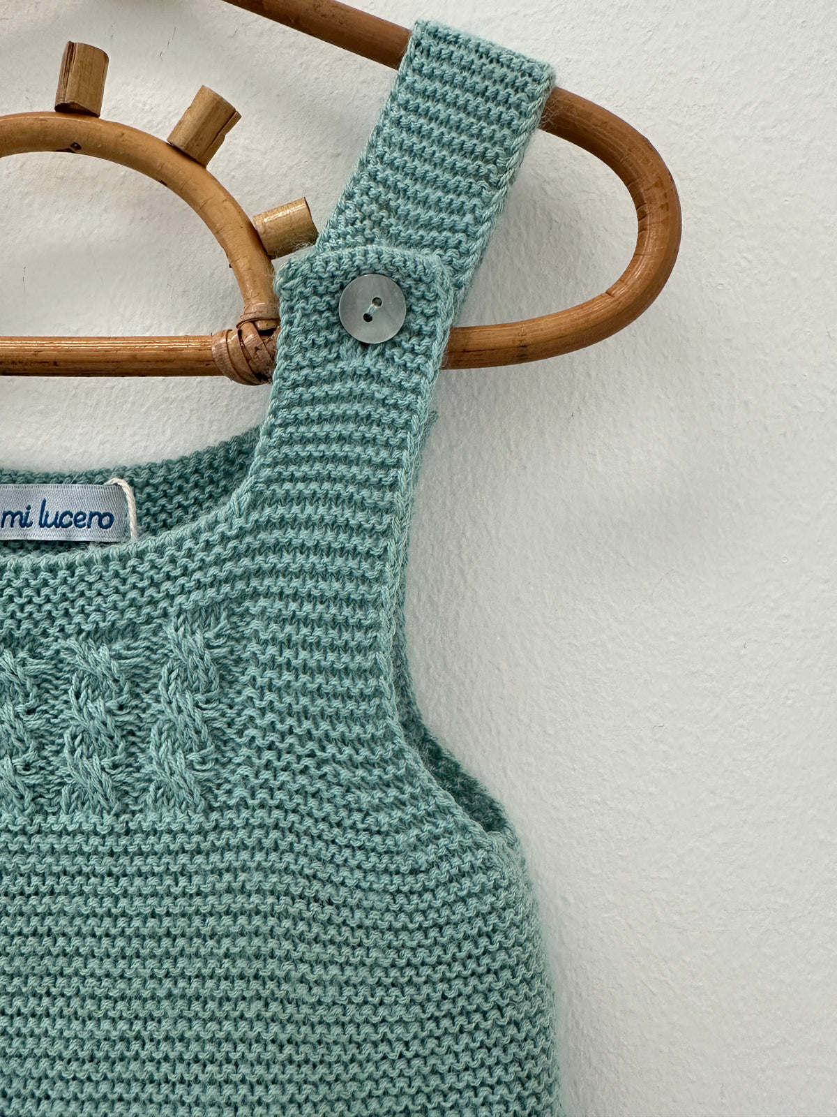 Mi Lucero Blue Summer Romper - 6 months