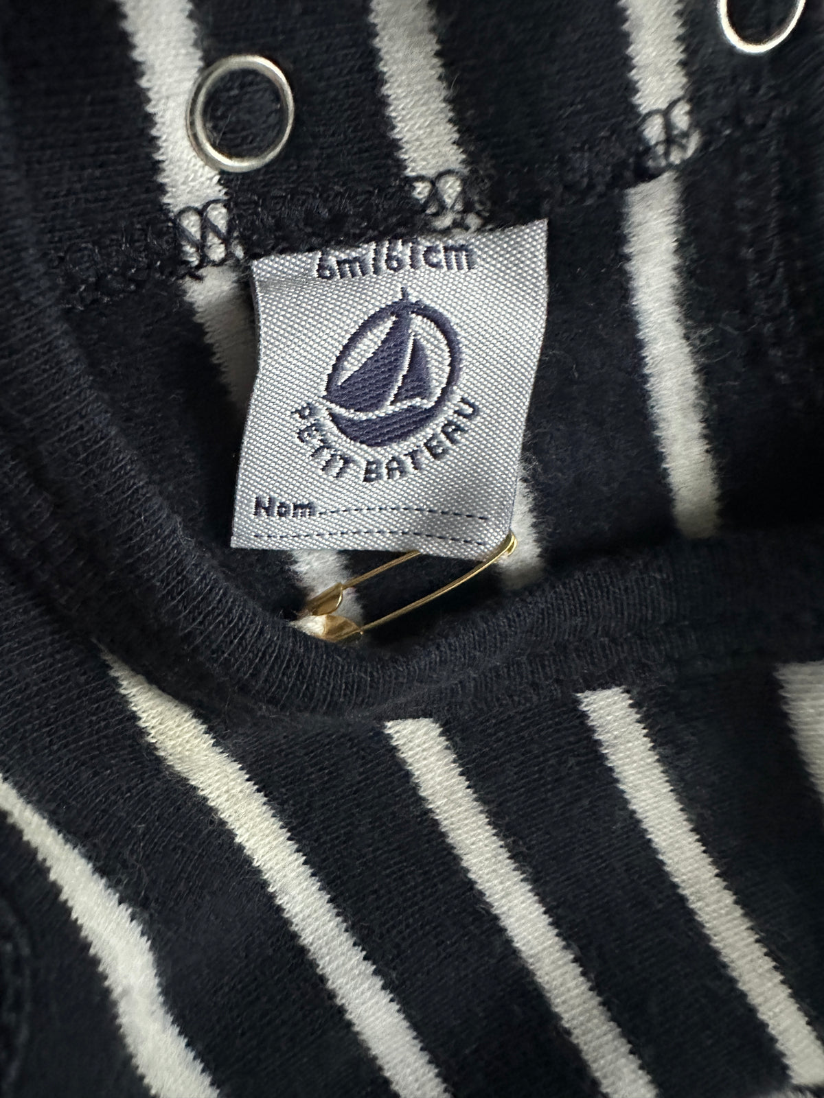 Petit Bateau Blue Winter Pyjama - 6 months