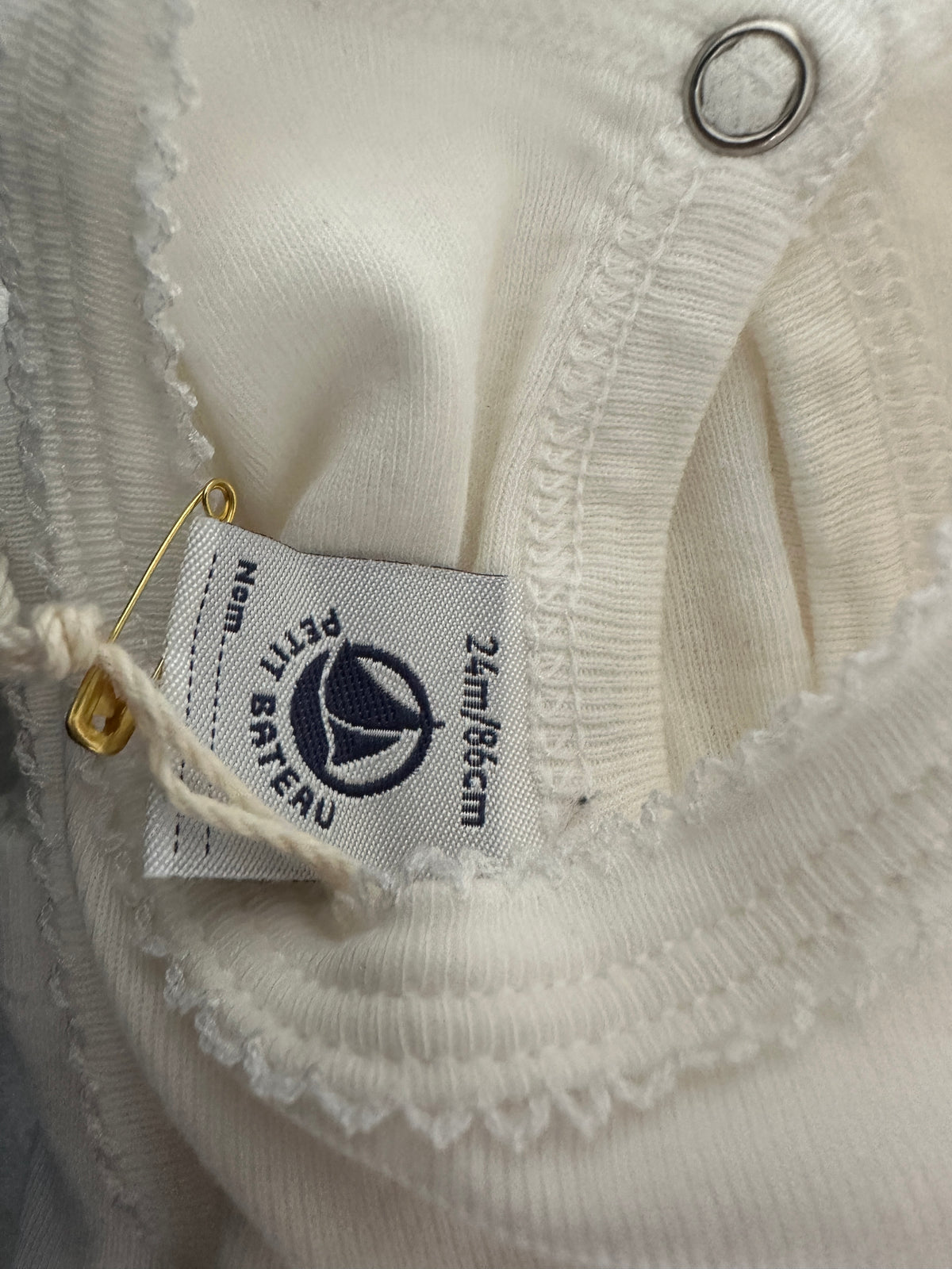 Petit Bateau White Summer Dress - 24 months