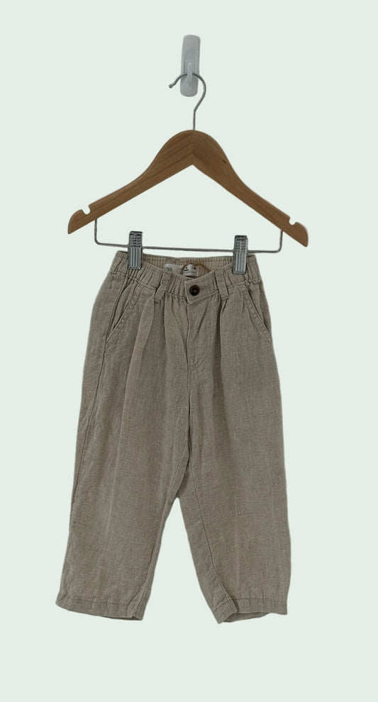 Zara Beige Summer Trousers-Leggings - 36 months