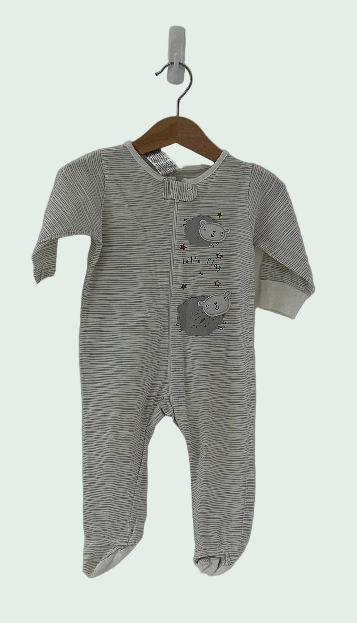 Gerber Grey Summer Pyjama - 6 months