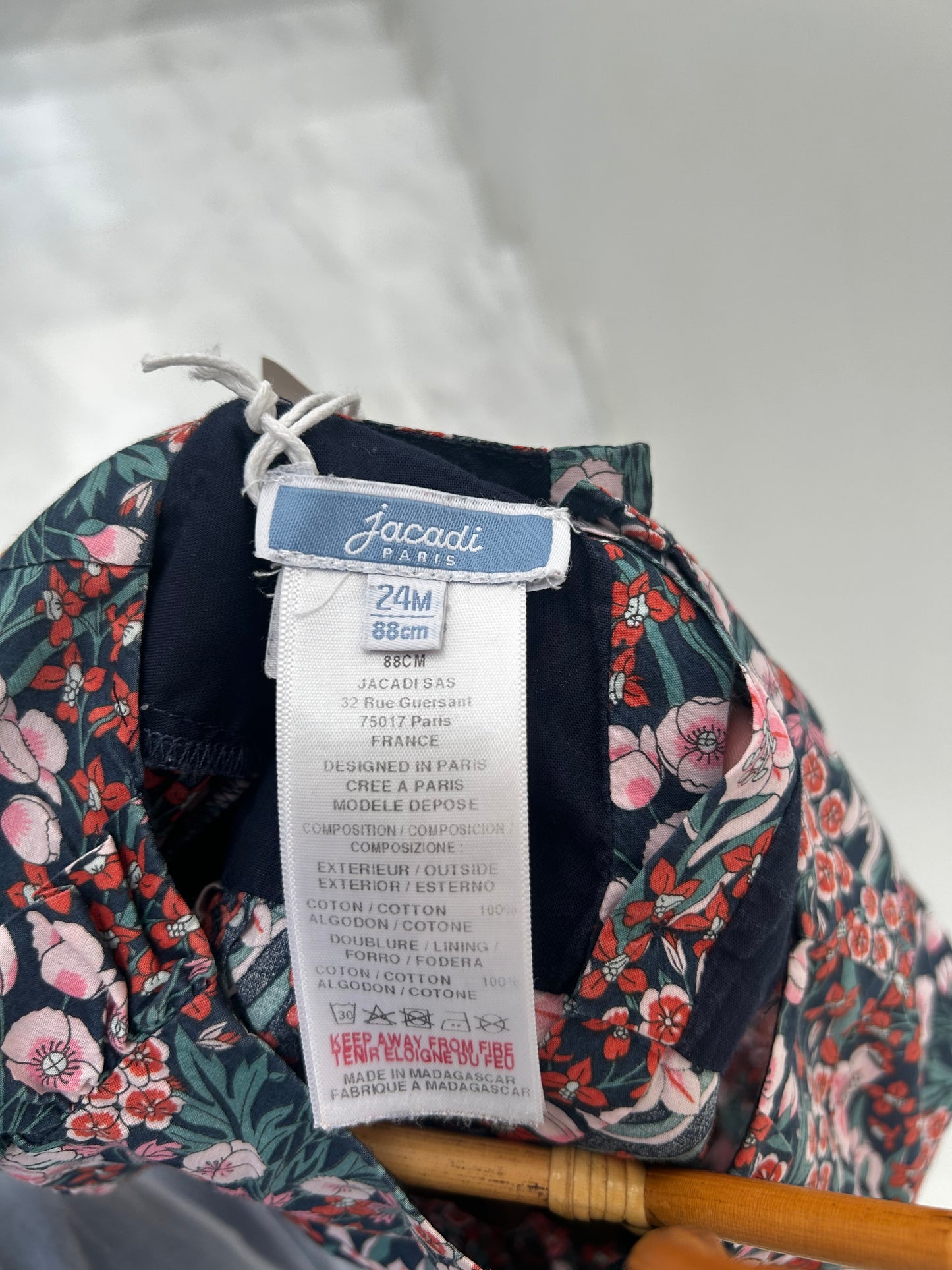 Floral blouse by Jacadi - Size 24 months