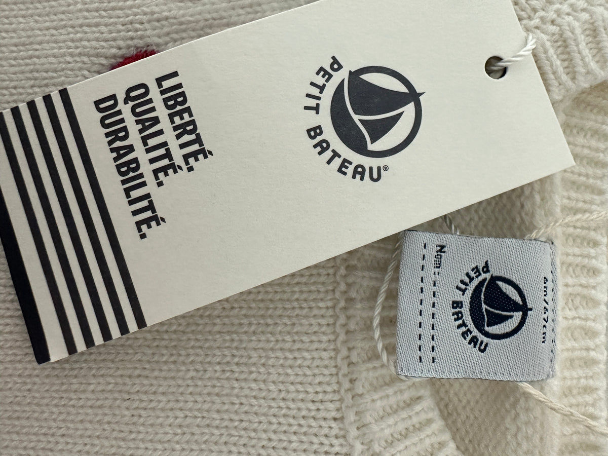 Petit Bateau White Winter Set - 6 months