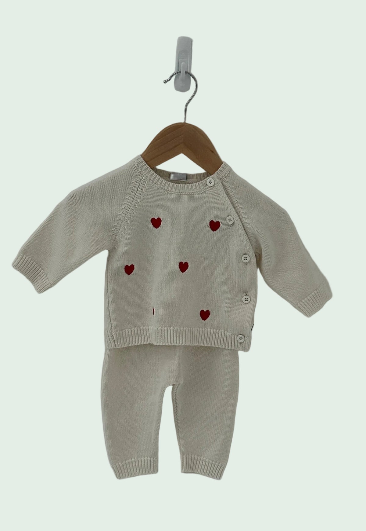 Petit Bateau White Winter Set - 6 months