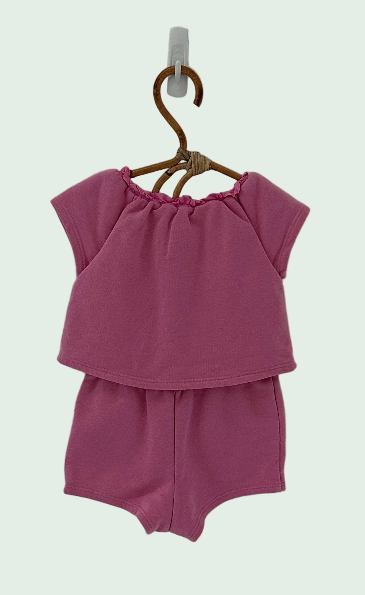 Chloe Pink Summer Romper - 9 months