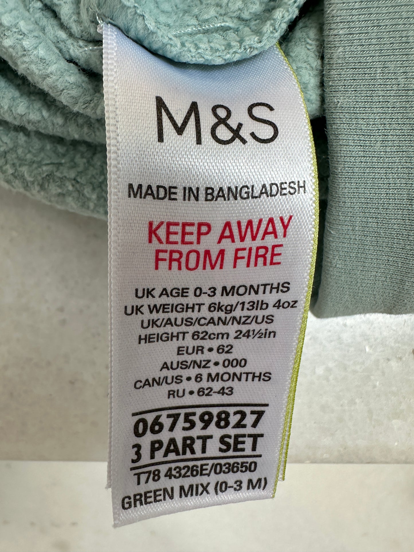 Leggings by M&S - Size 1 month