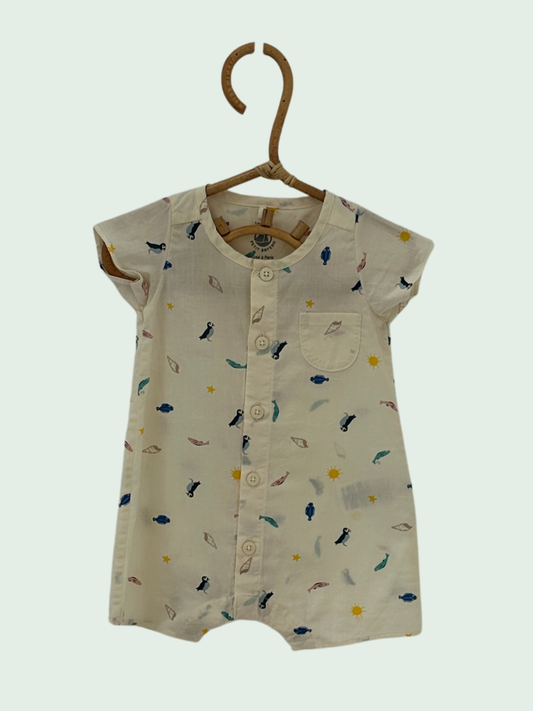 Romper by Petit Bateau - Size 1 month
