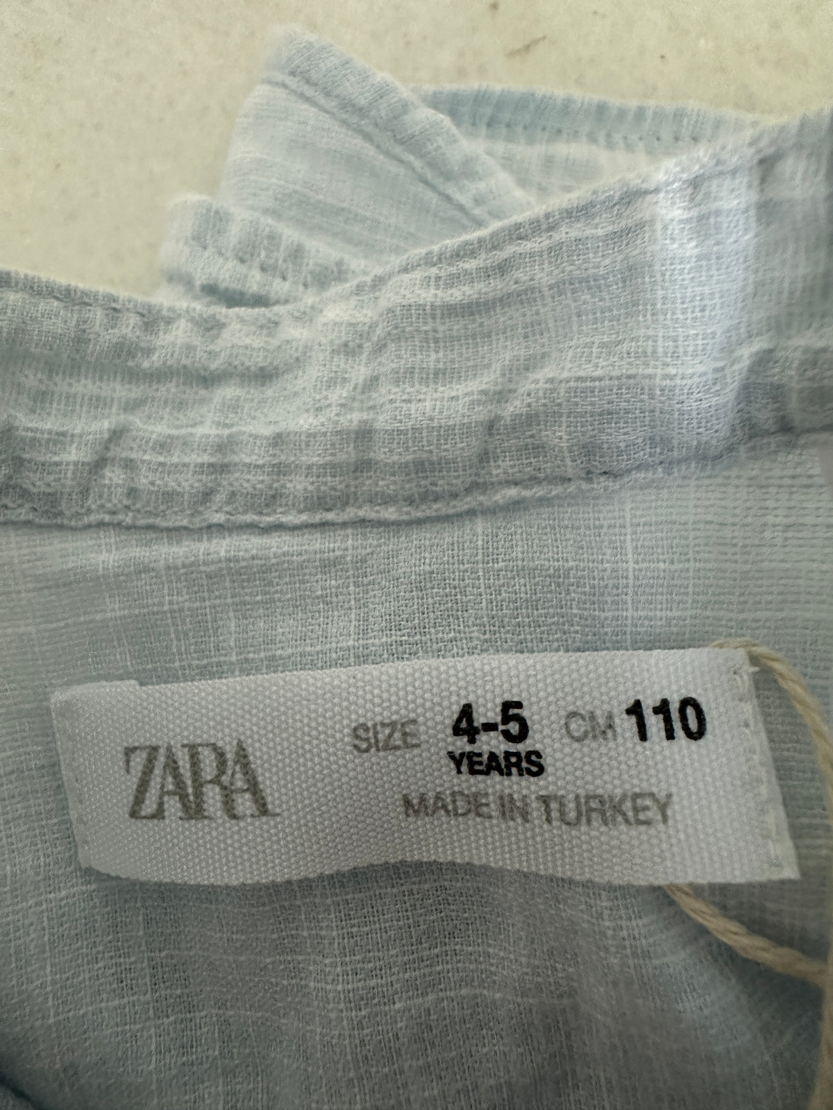 Zara Blue Summer Top - 4 years