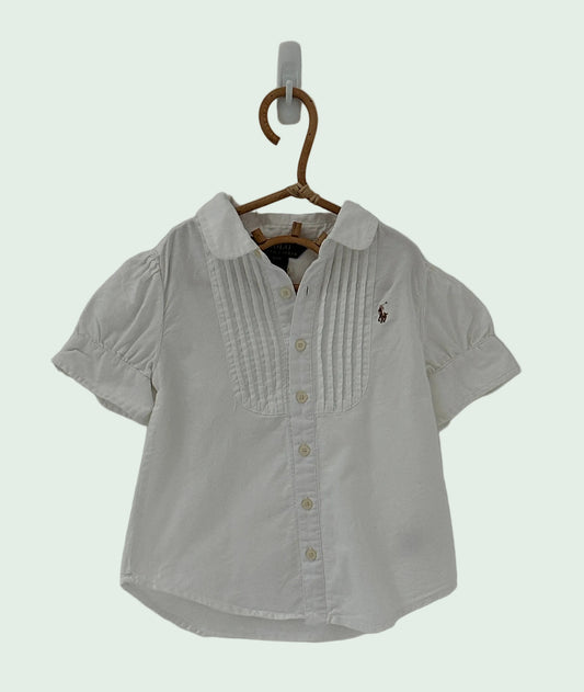 Ralph Lauren White Summer Top - 4 years