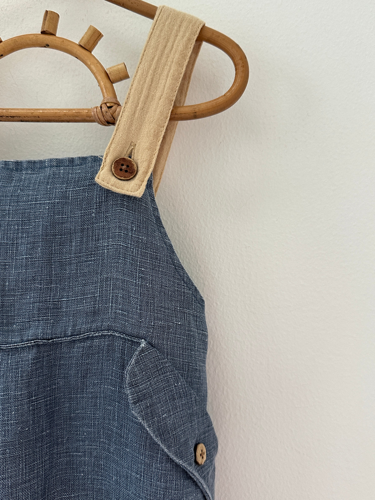 Lil'atelier Blue Summer Romper - 3 months