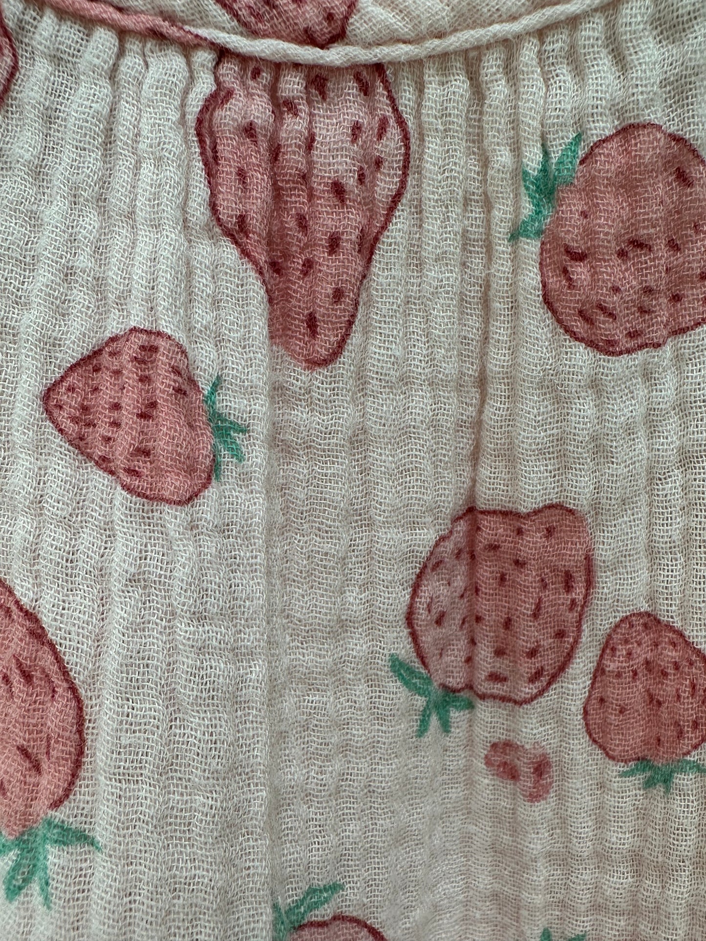 Dress pink fruit by Rabbit Bear - Size 12 months