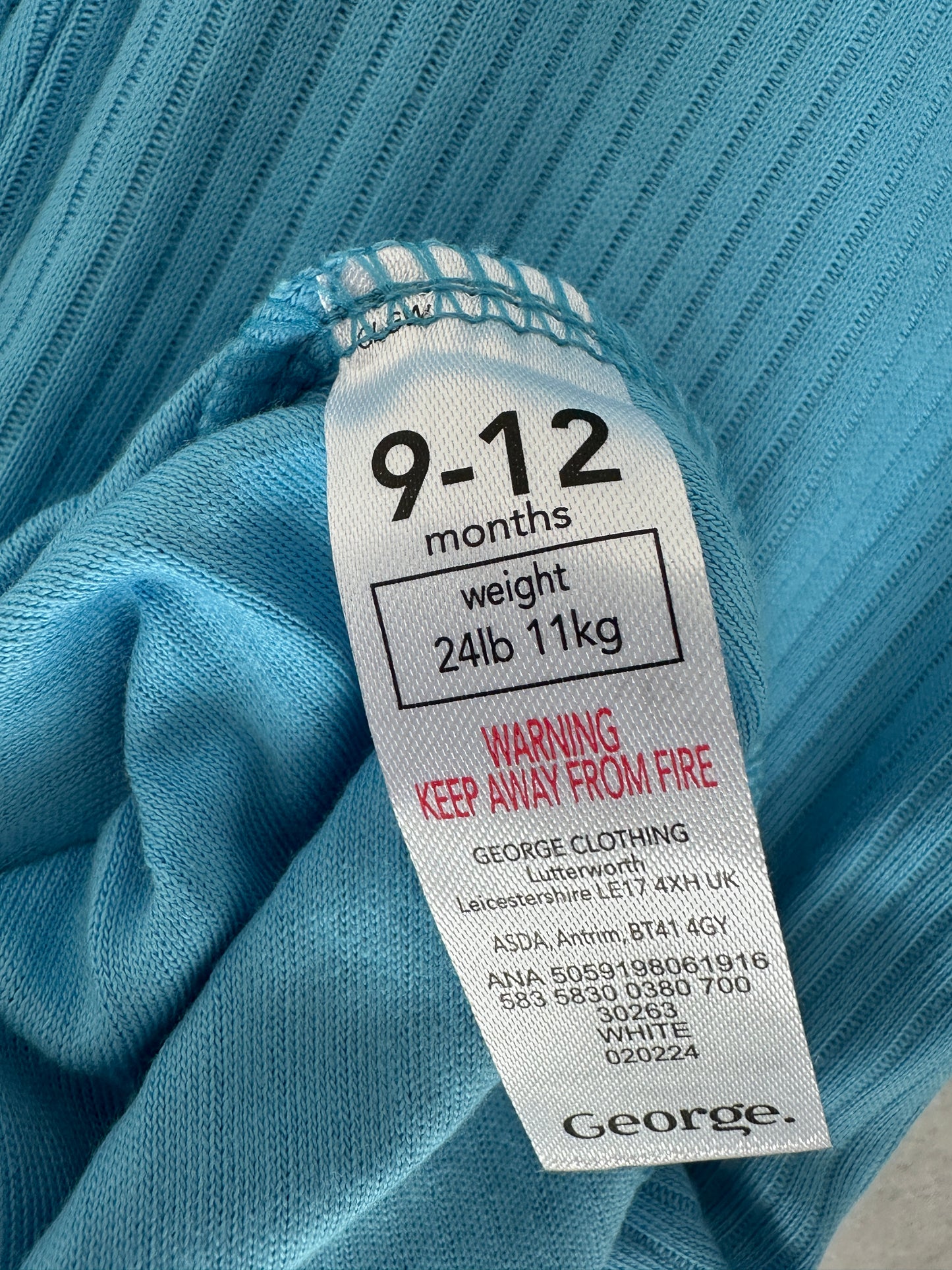 Romper by George - Size 9 months