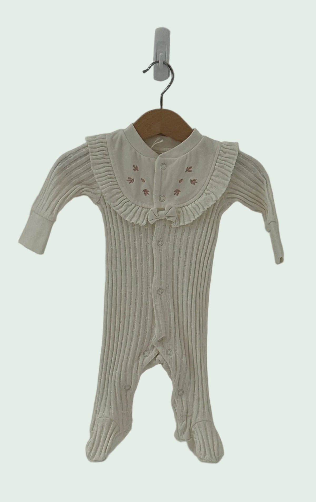 Wooliesbabes Beige Summer Pyjama - 1 month