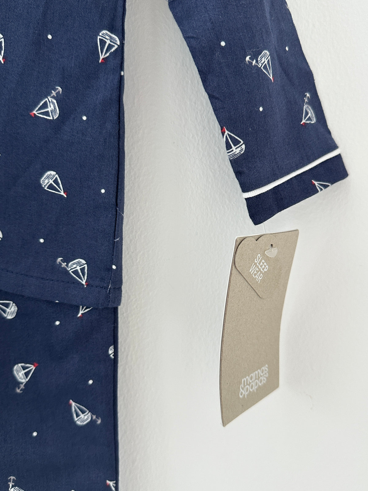 Mamas and Papas Blue Summer Pyjama - 6 months