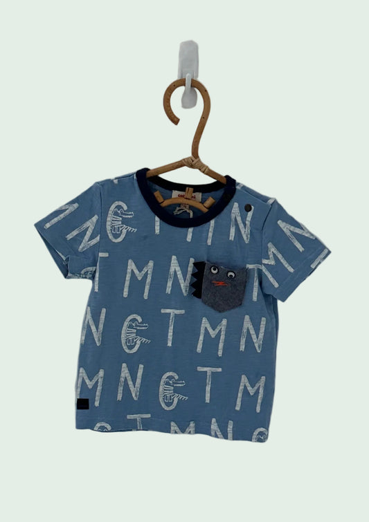 Catimini Blue Summer Top - 9 months