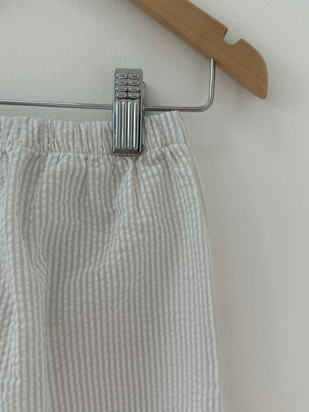 The little white company Grey Summer Trousers-Leggings - 9 months