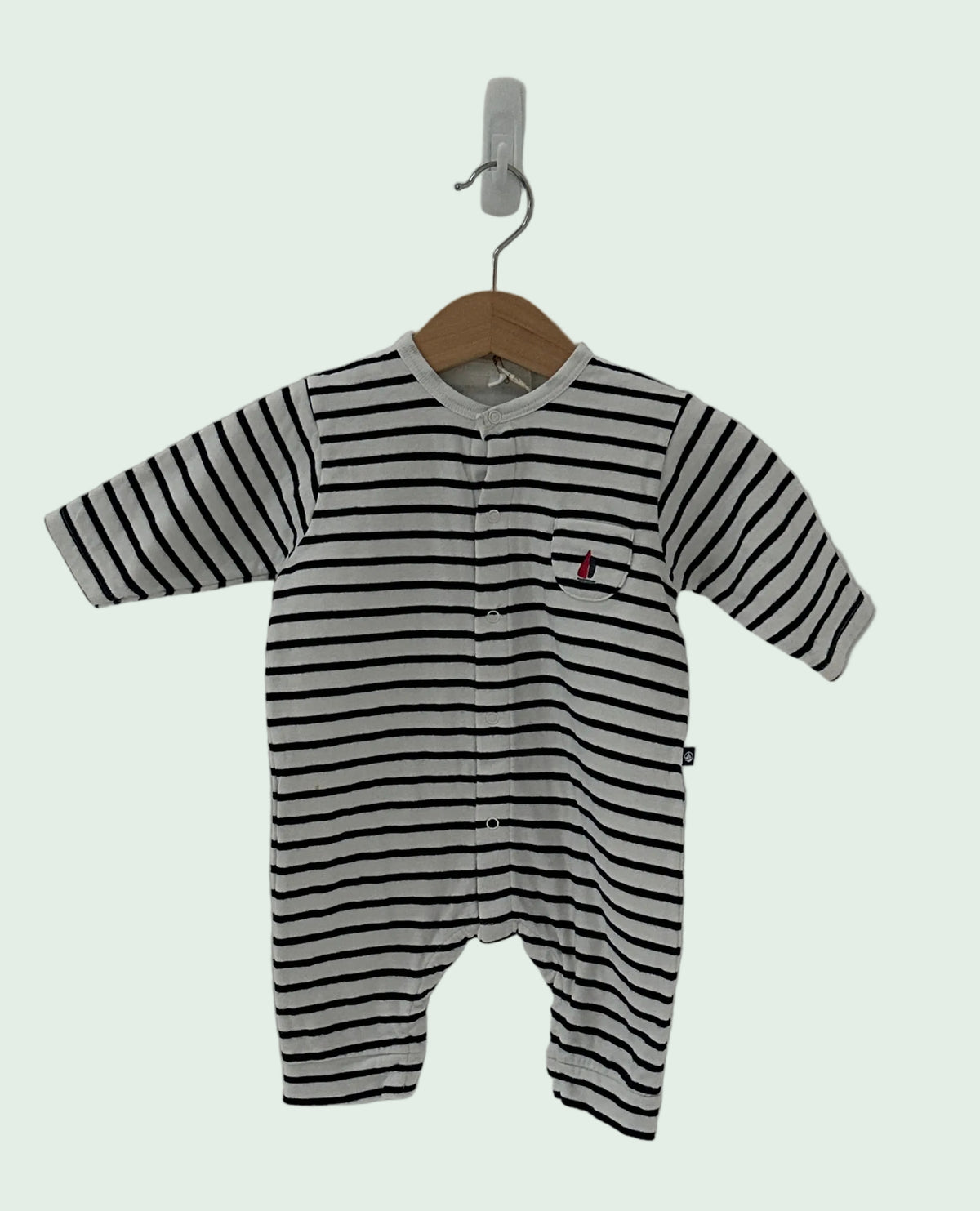 Petit Bateau Blue Summer Pyjama - 3 months