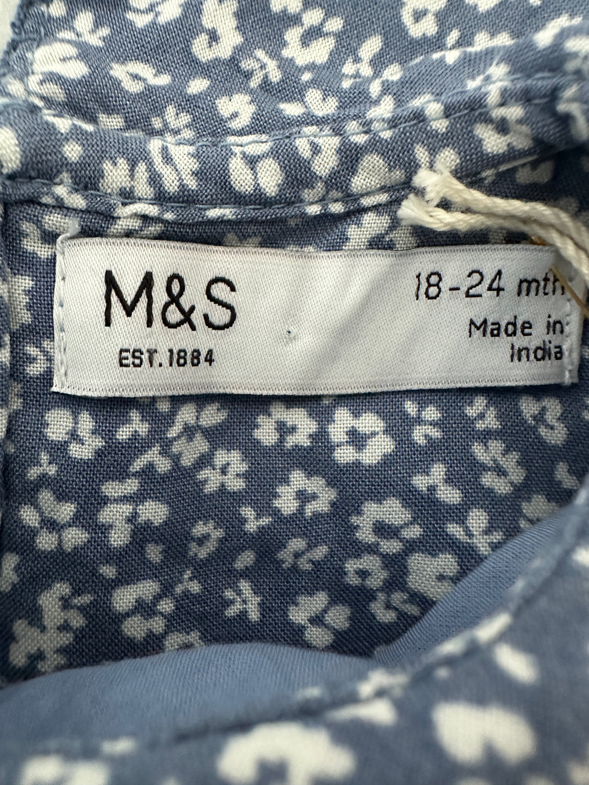 M&S Blue Summer Dress - 18 months