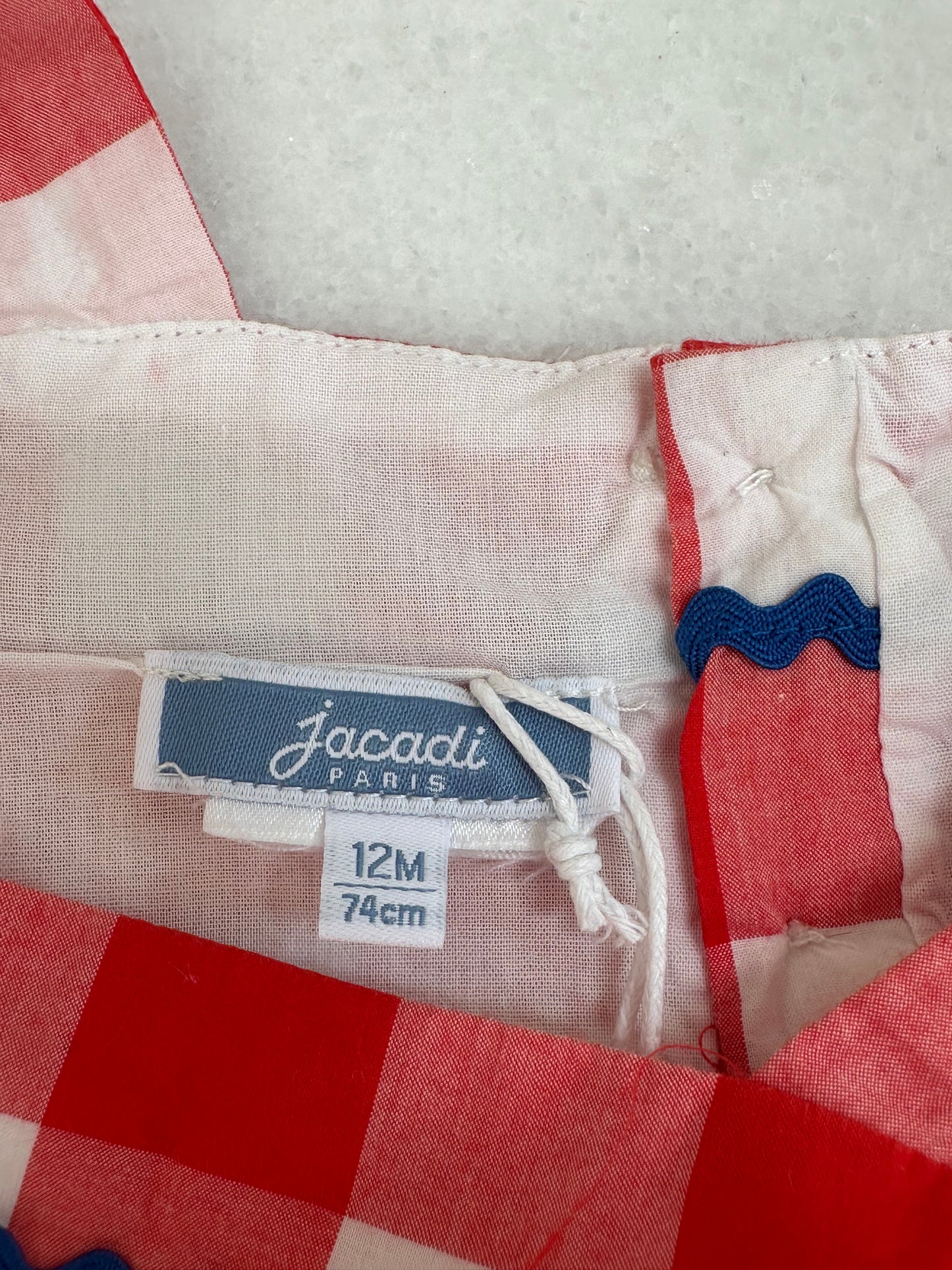 Dress red by Jacadi - Size 12 months