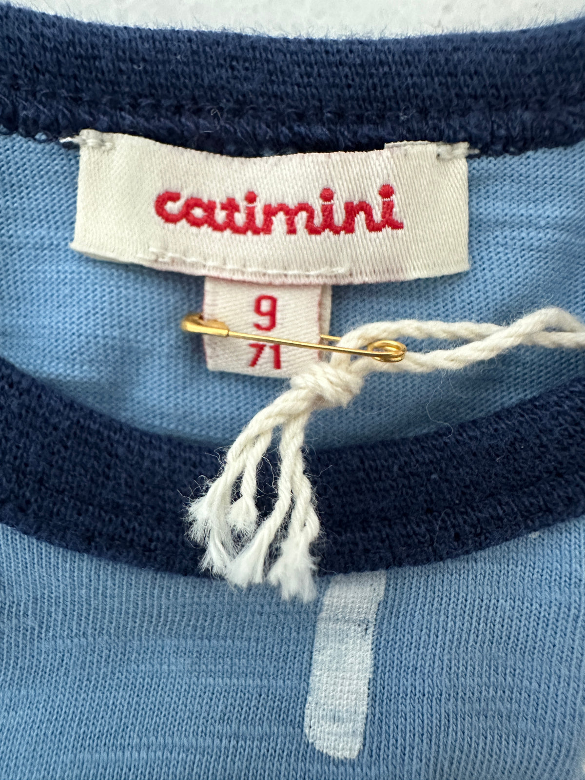 Catimini Blue Summer Top - 9 months