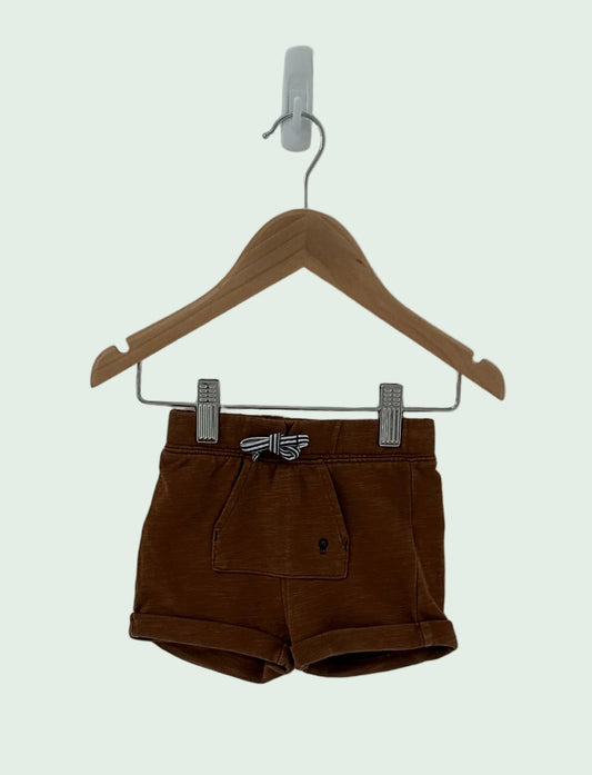 Obaibi Brown Summer Short-Skirt - 6 months