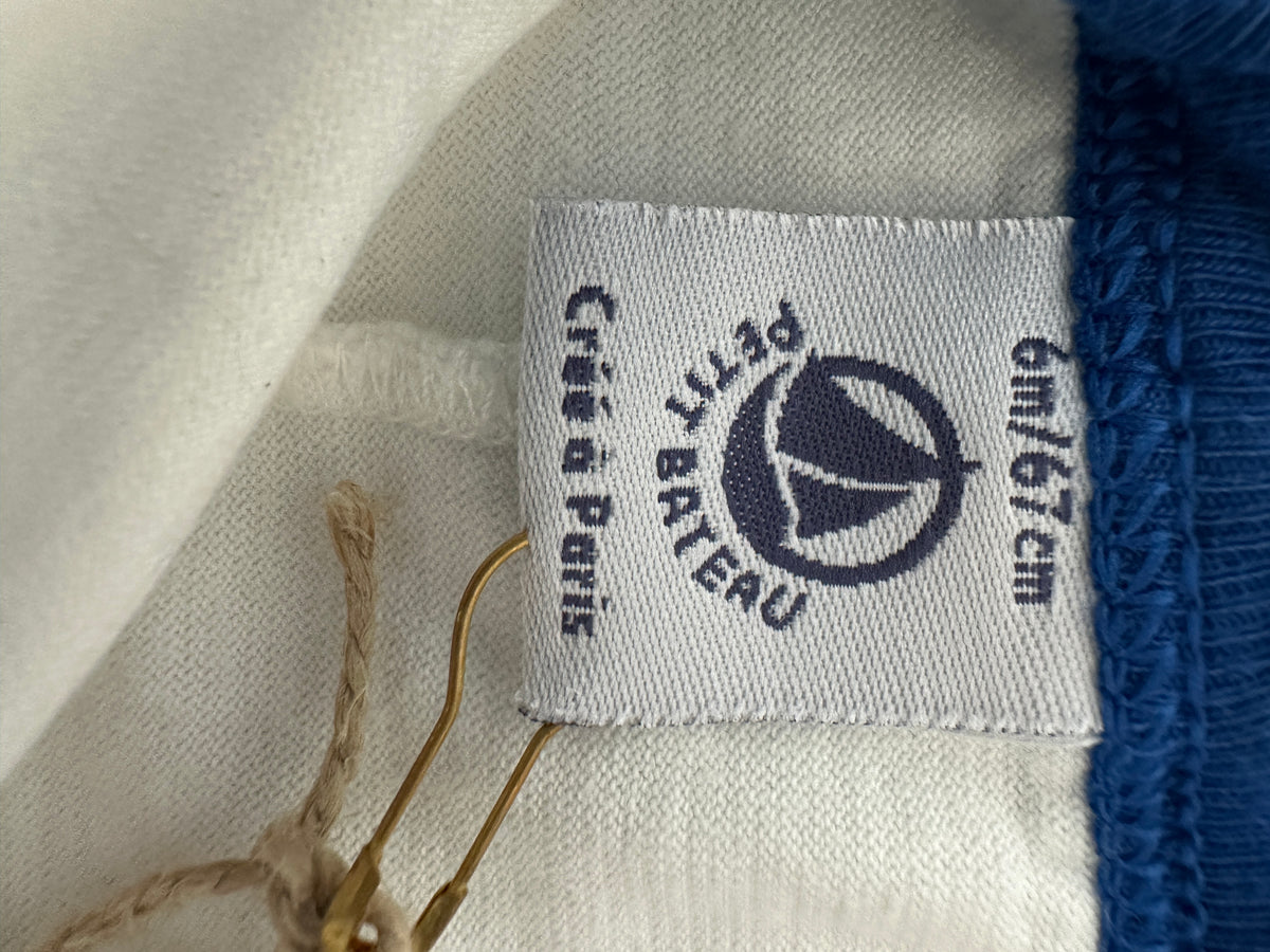 Petit Bateau Blue Summer Romper - 6 months