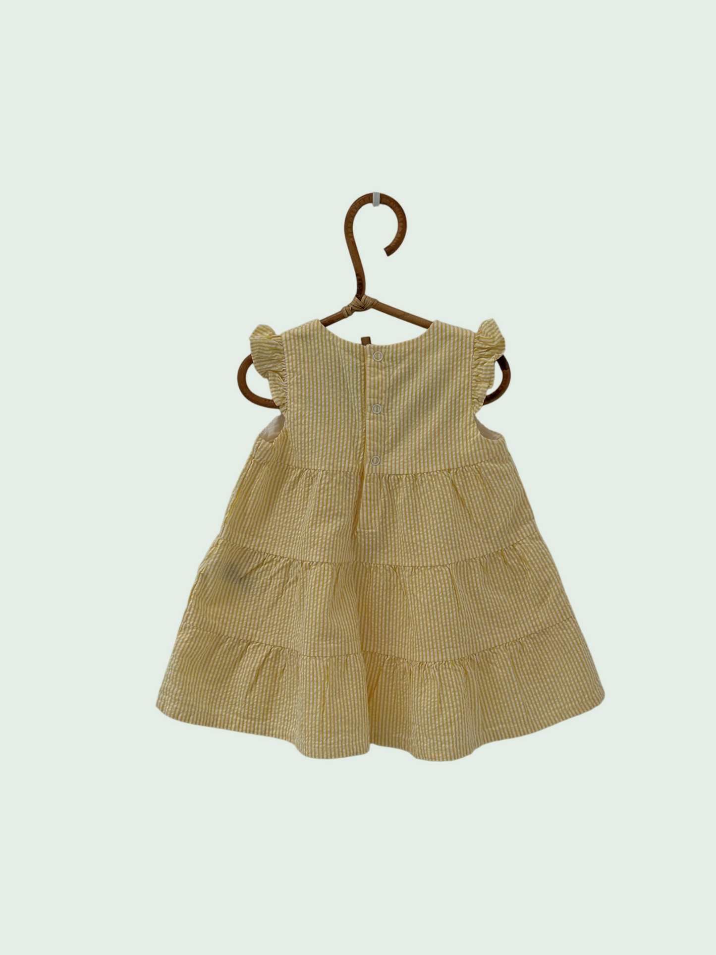 Dress yellow by Petit Bateau - Size 6 months