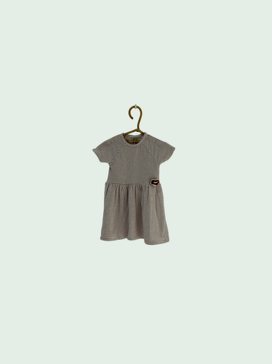 Dress striped red by Petit Bateau - Size 12 months