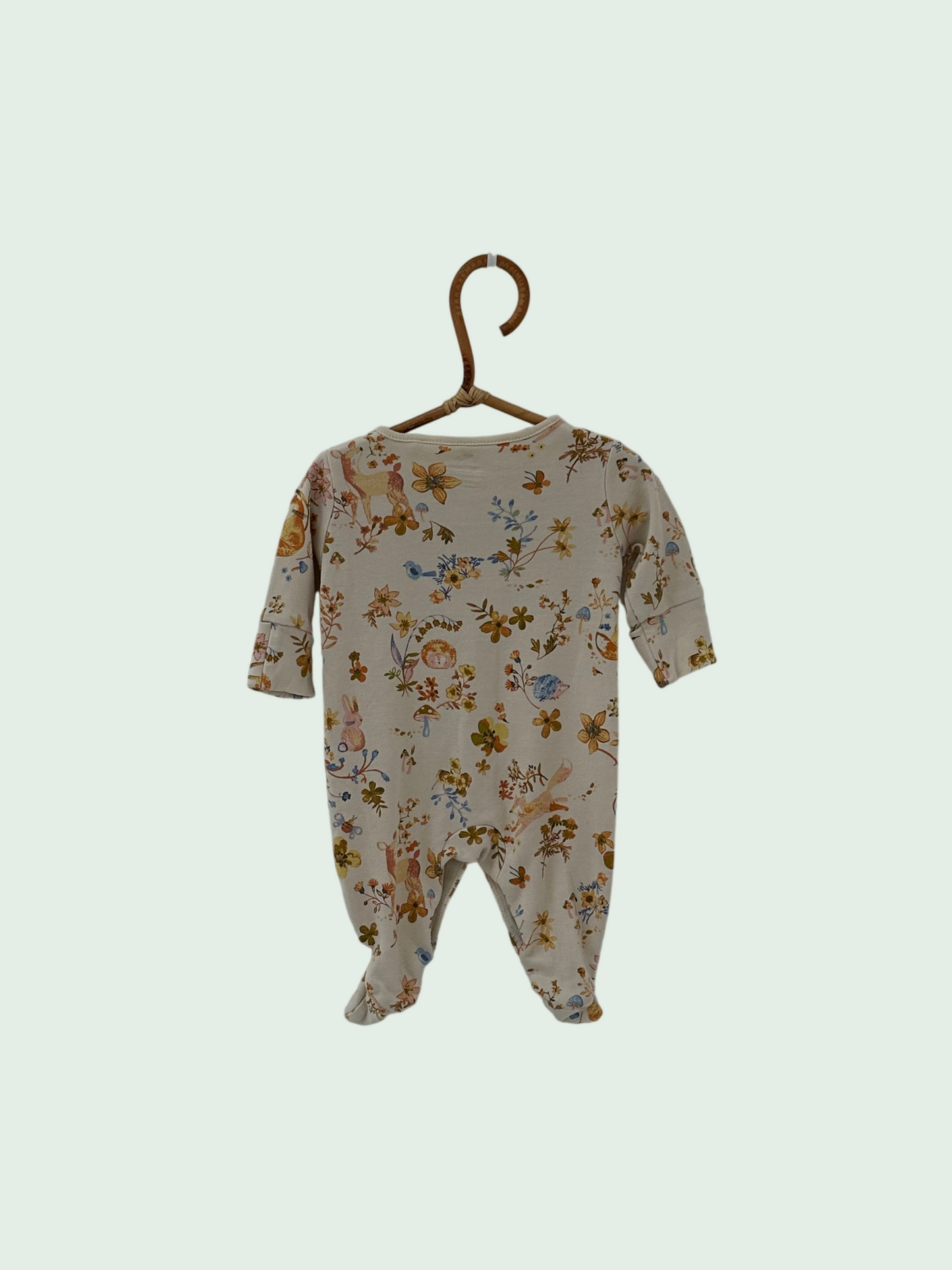 Pyjama floral beige by Next - Size NB