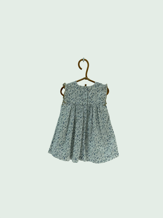 Dress white by Petit Bateau - Size 12 months