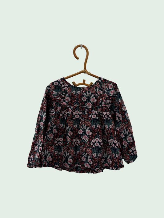 Floral blouse by Jacadi - Size 24 months