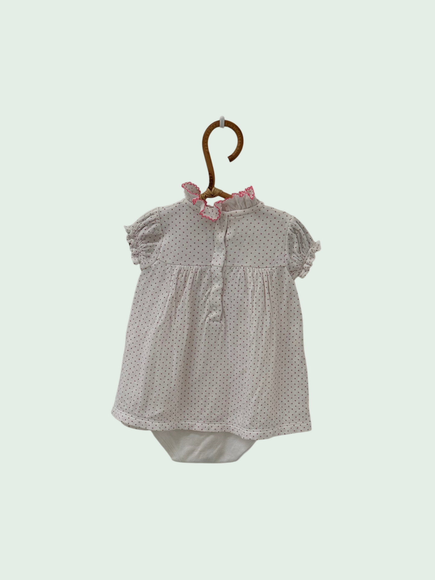 Dress white by Petit Bateau - Size 6 months