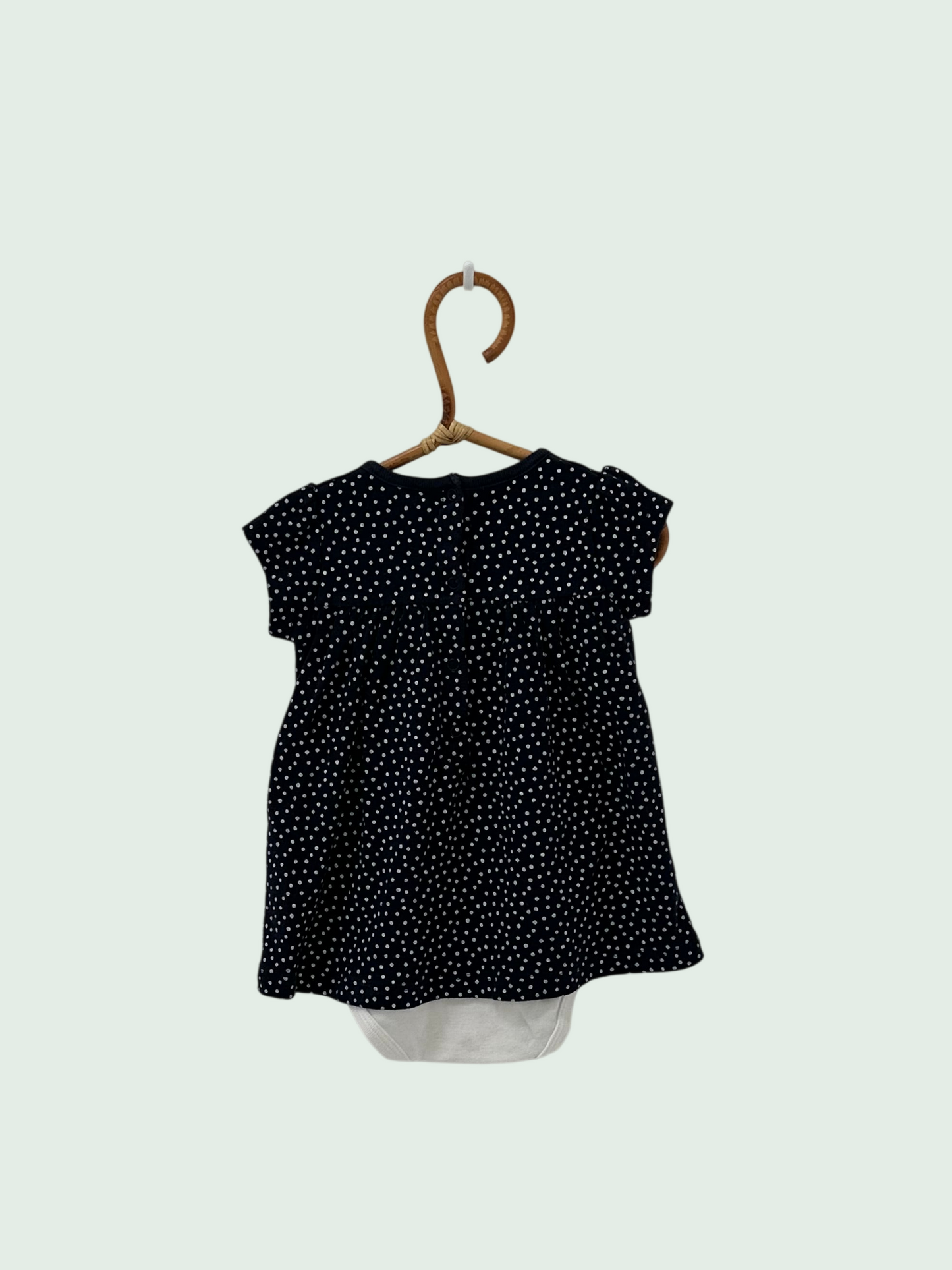 Dress blue by Petit Bateau - Size 6 months