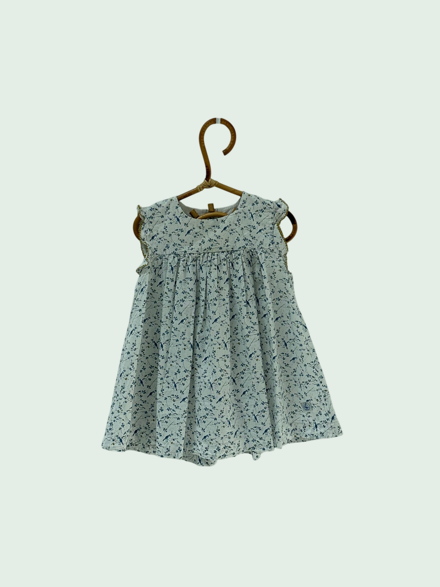 Dress white by Petit Bateau - Size 12 months