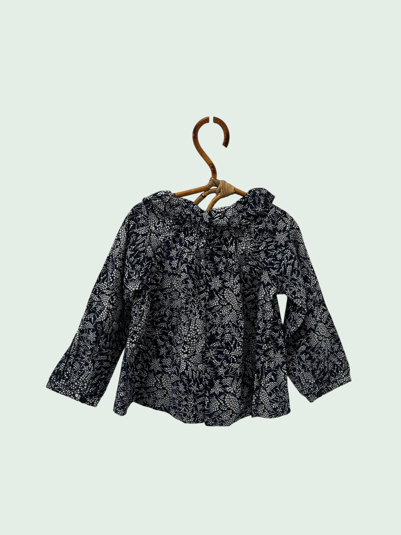 Blue floral blouse by Jacadi - Size 24 months