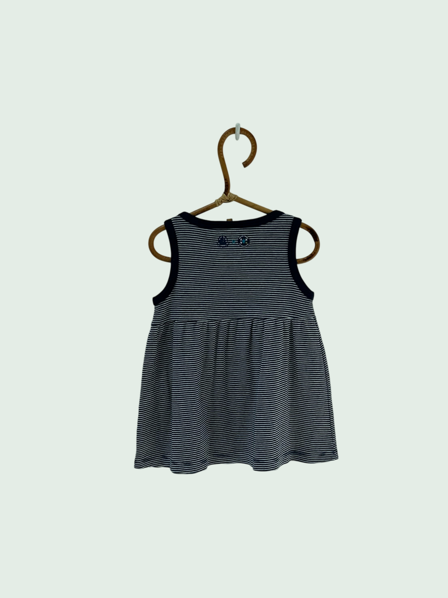 Dress navy by Petit Bateau - Size 12 months